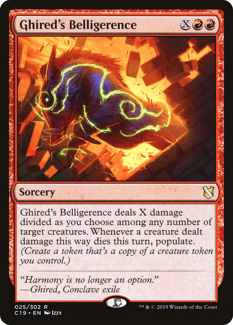 Ghired's Belligerence (C19-025) [Commander 2019] MTG Single Wizards of the Coast