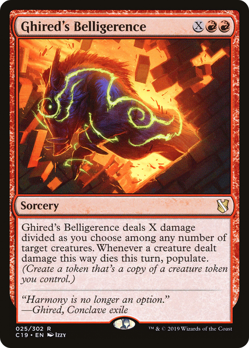 Ghired's Belligerence (C19-025) [Commander 2019] MTG Single Wizards of the Coast