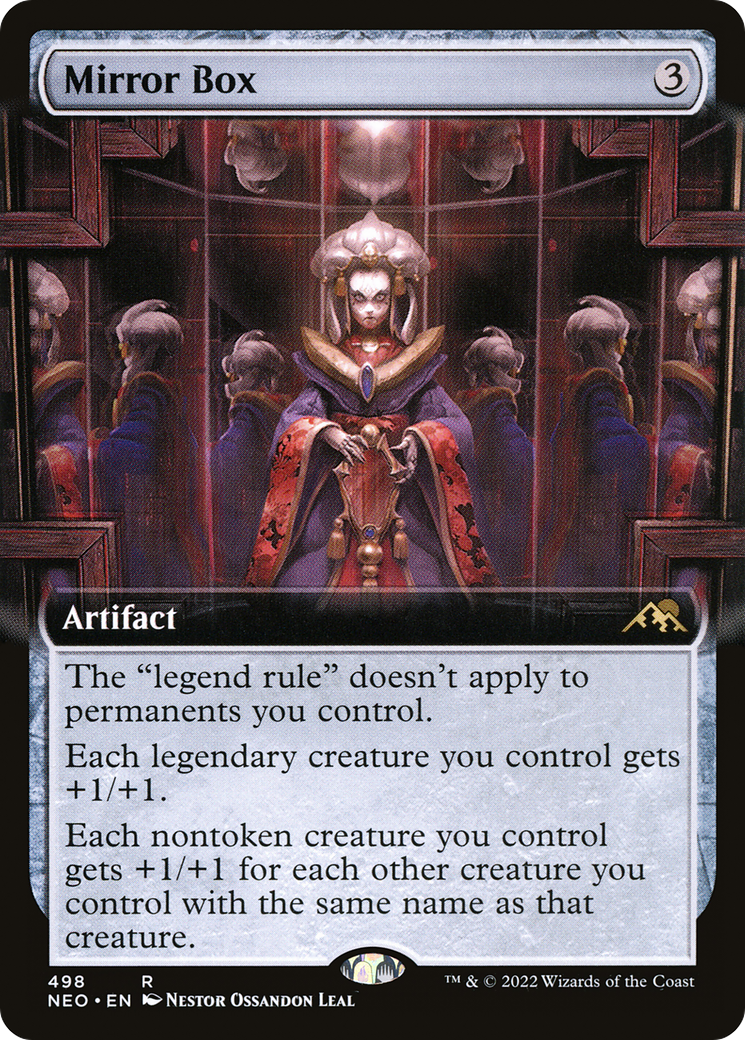 Mirror Box (NEO-498) [Kamigawa: Neon Dynasty] (Extended Art) MTG Single Wizards of the Coast