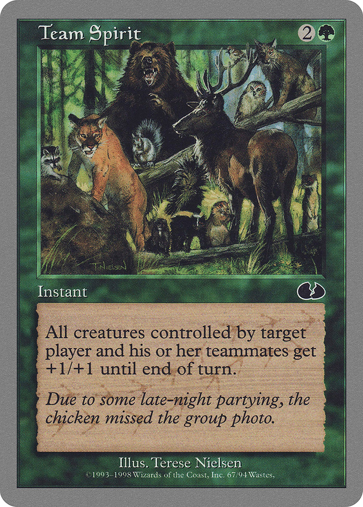 Team Spirit (UGL-067) [Unglued] MTG Single Wizards of the Coast