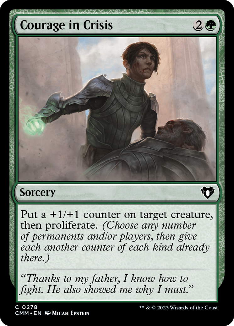 Courage in Crisis (CMM-278) [Commander Masters] MTG Single Wizards of the Coast