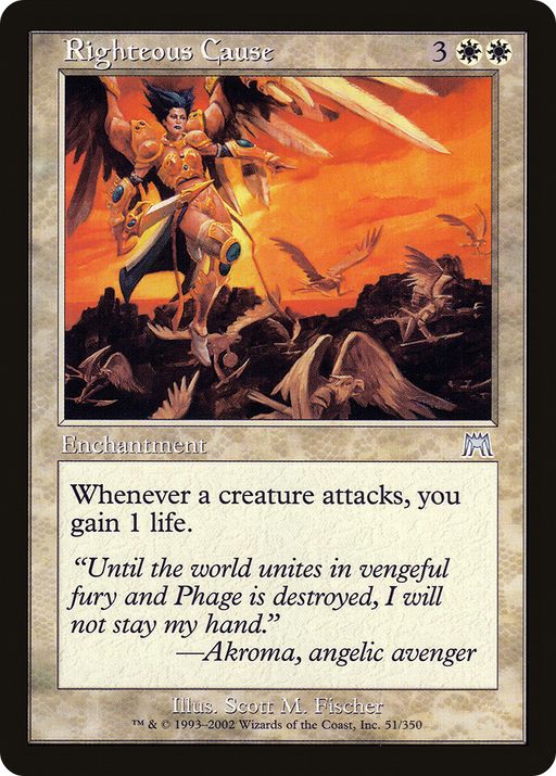 Righteous Cause (ONS-051) [Onslaught] Foil MTG Single Wizards of the Coast