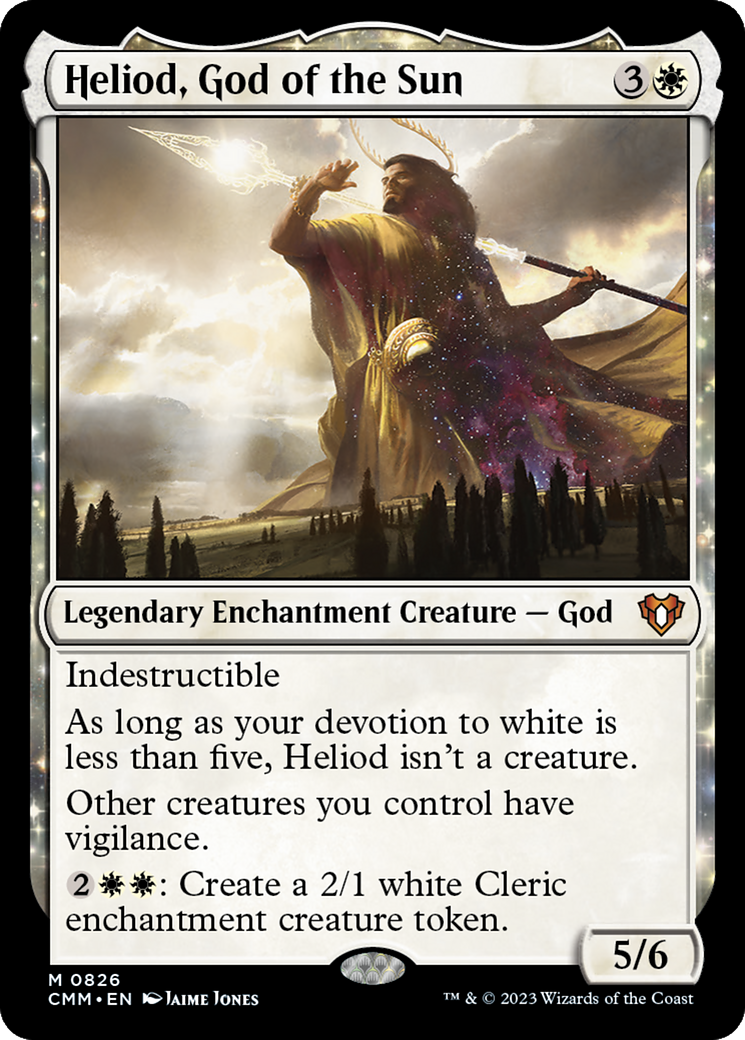 Heliod, God of the Sun (CMM-826) [Commander Masters] MTG Single Wizards of the Coast