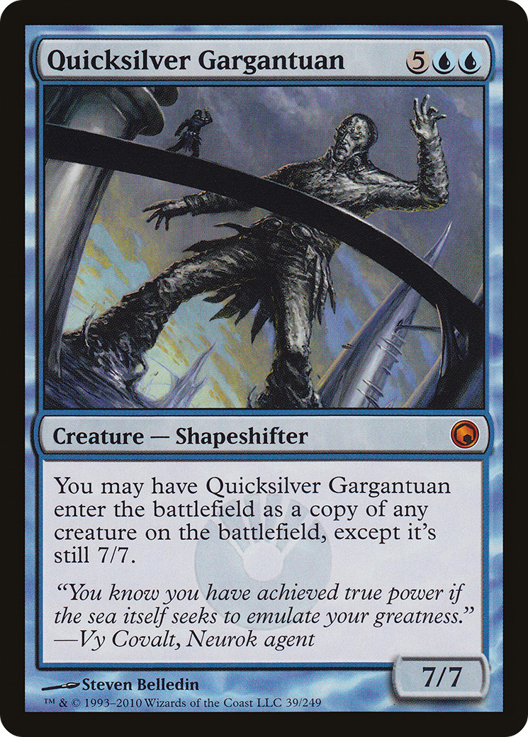 Quicksilver Gargantuan (SOM-039) [Scars of Mirrodin] Foil MTG Single Wizards of the Coast