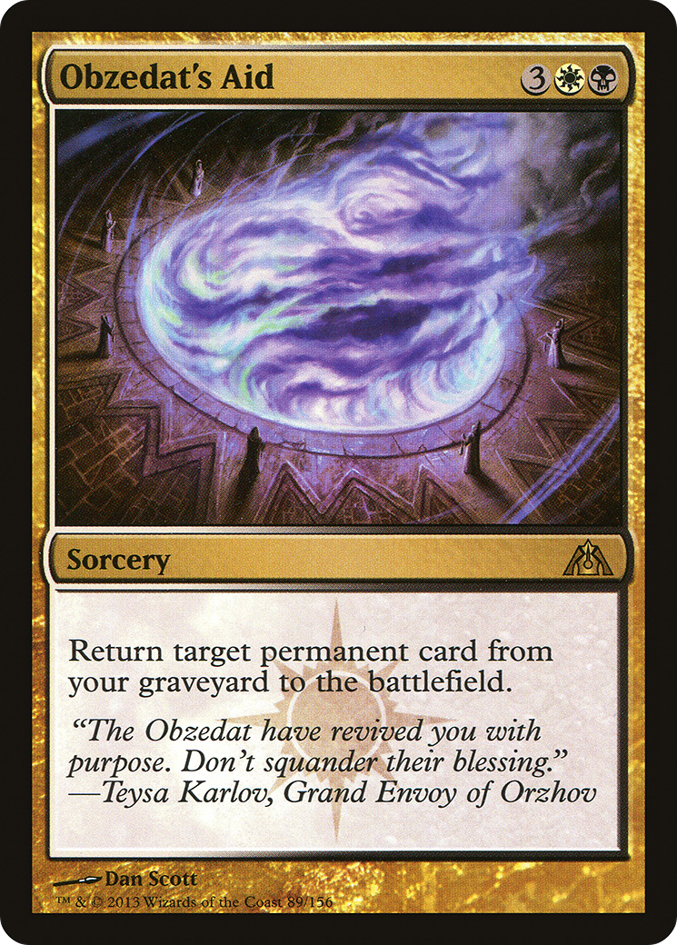Obzedat's Aid (DGM-089) [Dragon's Maze] Foil MTG Single Wizards of the Coast