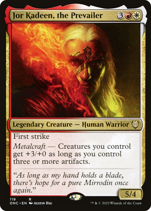 Jor Kadeen, the Prevailer (ONC-119) [Phyrexia: All Will Be One Commander] MTG Single Wizards of the Coast