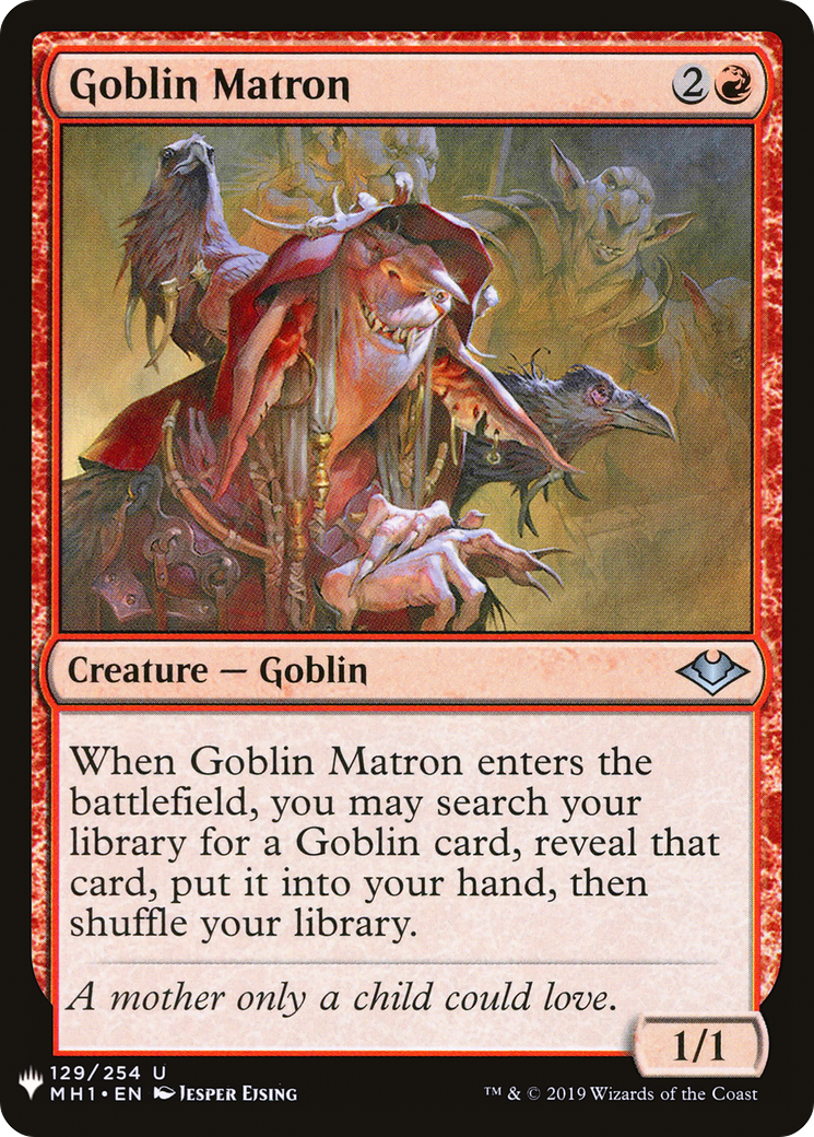 Goblin Matron (LIST-MH1-129) [Mystery Booster] The List MTG Single Wizards of the Coast
