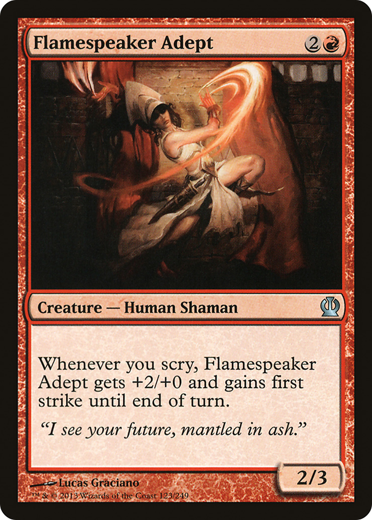 Flamespeaker Adept (THS-123) [Theros] Foil MTG Single Wizards of the Coast