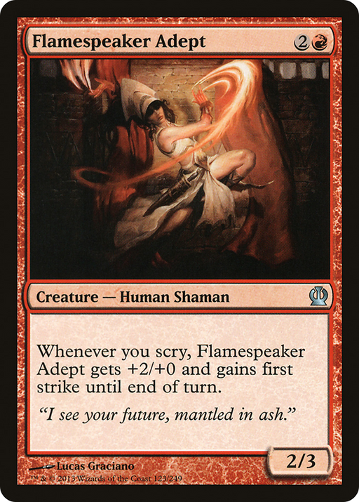 Flamespeaker Adept (THS-123) [Theros] Foil MTG Single Wizards of the Coast
