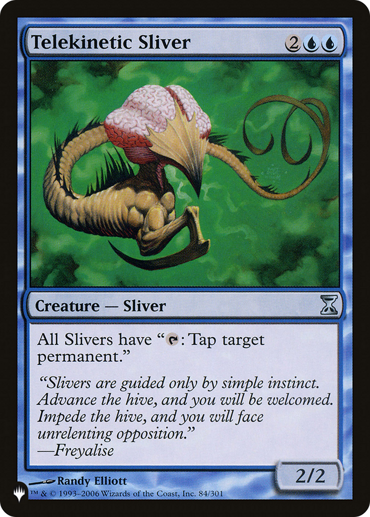 Telekinetic Sliver (LIST-TSP-84) [Mystery Booster] The List MTG Single Wizards of the Coast