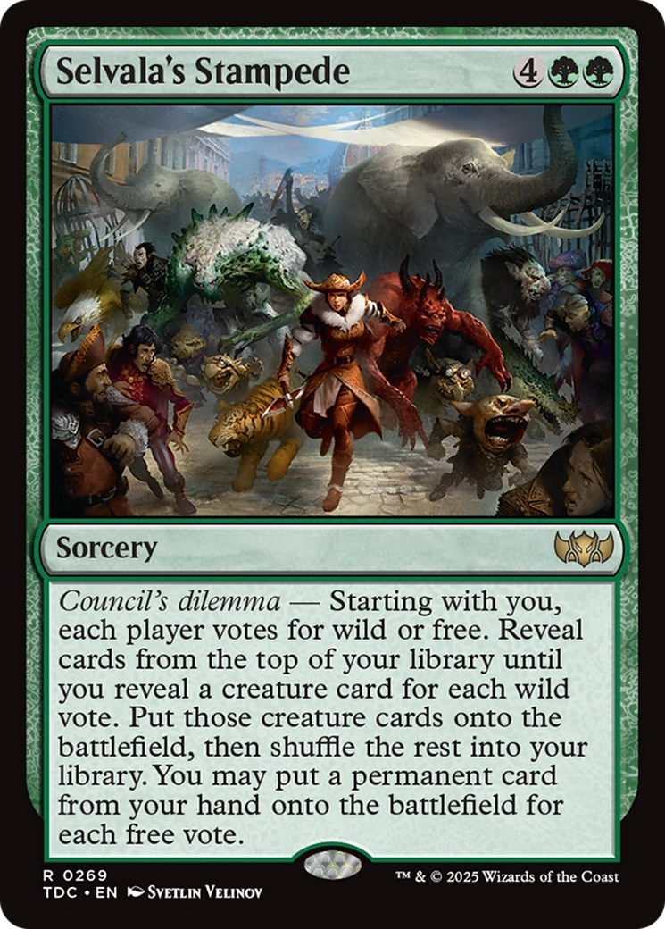 Selvala's Stampede (TDC-269) [Commander: Tarkir: Dragonstorm] MTG Single Wizards of the Coast