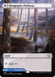 Hengegate Pathway (KHM-293) [Kaldheim] (Showcase) (Borderless) MTG Single Wizards of the Coast