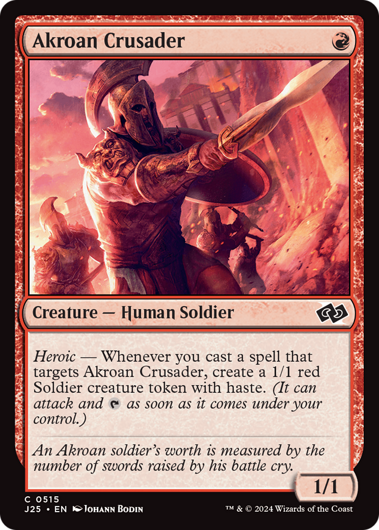Akroan Crusader (J25-515) [Foundations Jumpstart] MTG Single Wizards of the Coast