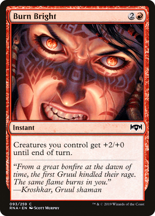 Burn Bright (RNA-093) [Ravnica Allegiance] MTG Single Wizards of the Coast
