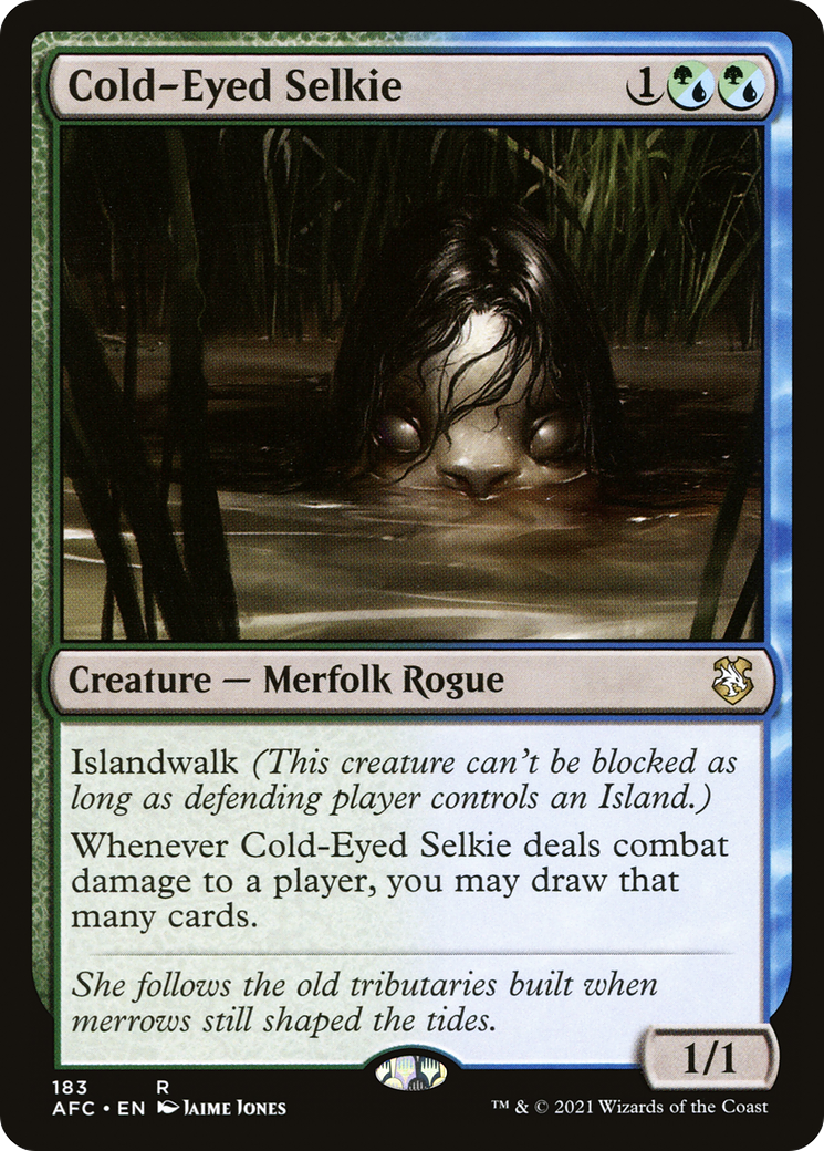 Cold-Eyed Selkie (AFC-183) [Forgotten Realms Commander] MTG Single Wizards of the Coast