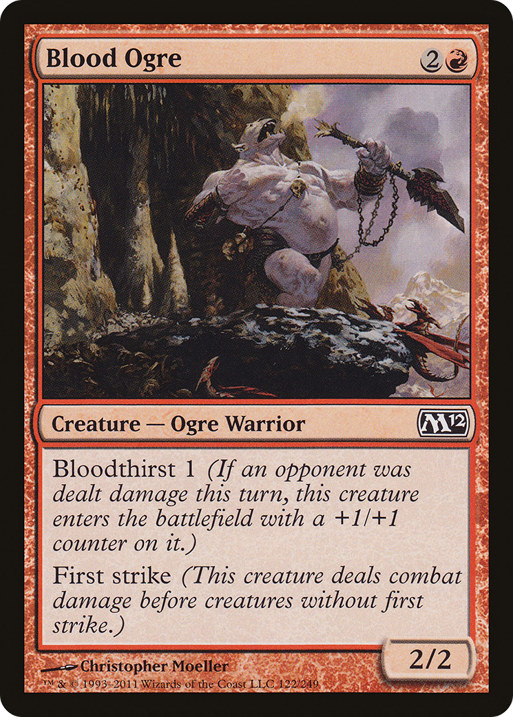 Blood Ogre (M12-122) [Magic 2012] MTG Single Wizards of the Coast