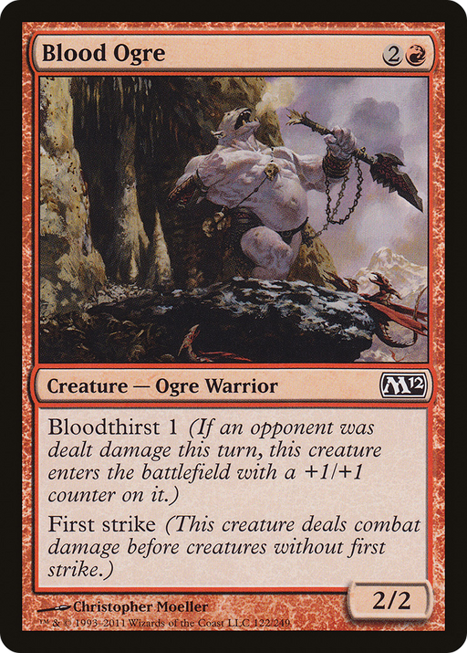 Blood Ogre (M12-122) [Magic 2012] MTG Single Wizards of the Coast