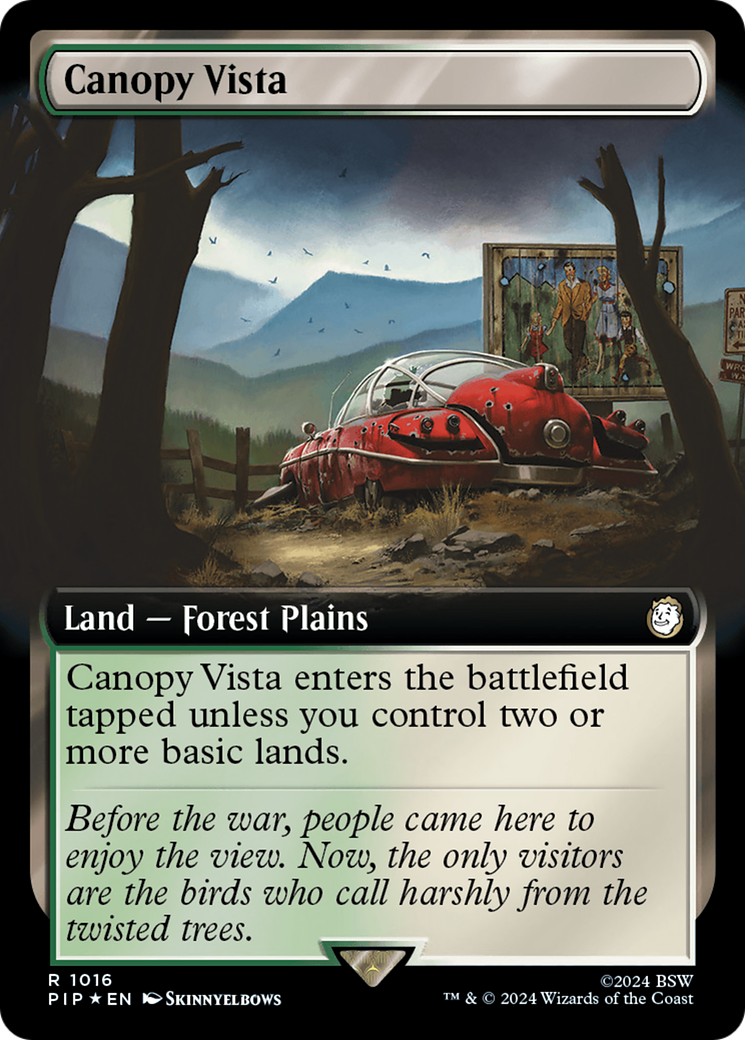 Canopy Vista (Surge Foil) (PIP-1016) [Fallout] (Extended Art) Foil MTG Single Wizards of the Coast