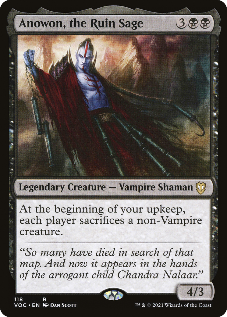 Anowon, the Ruin Sage (VOC-118) [Crimson Vow Commander] MTG Single Wizards of the Coast