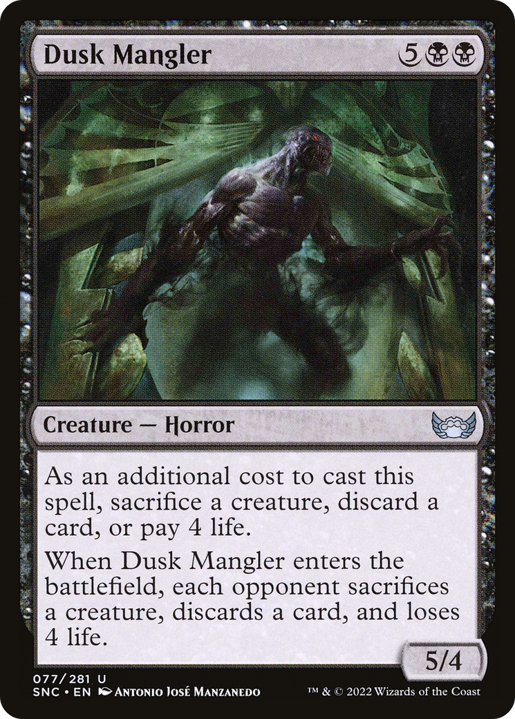Dusk Mangler (SNC-077) [Streets of New Capenna] Foil MTG Single Wizards of the Coast