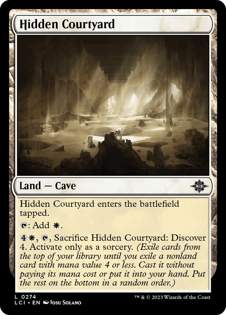 Hidden Courtyard (LCI-274) [The Lost Caverns of Ixalan] MTG Single Wizards of the Coast