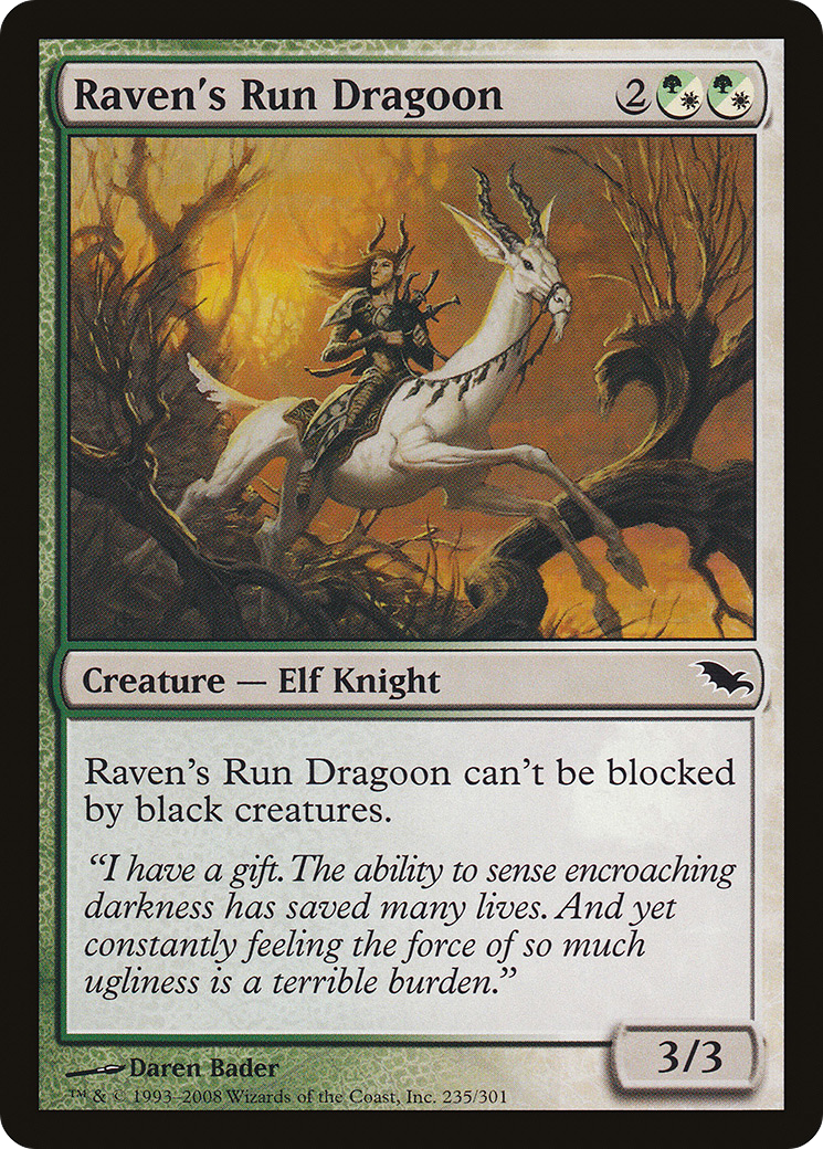 Raven's Run Dragoon (SHM-235) [Shadowmoor] Foil MTG Single Wizards of the Coast
