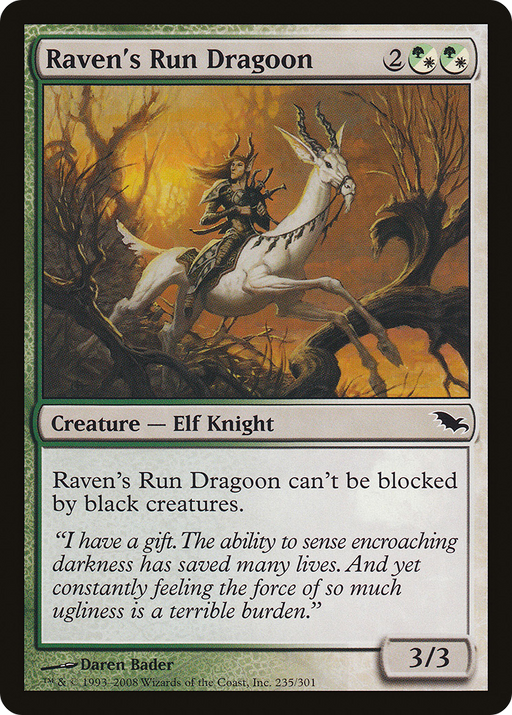 Raven's Run Dragoon (SHM-235) [Shadowmoor] MTG Single Wizards of the Coast