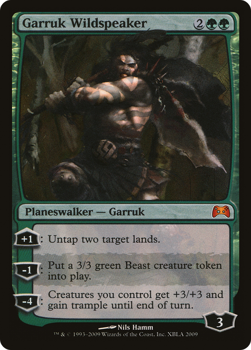 Garruk Wildspeaker (MEDIA-XBLA 2009) [Misc] Duels of the Planeswalkers 2009 Promos Foil MTG Single Wizards of the Coast