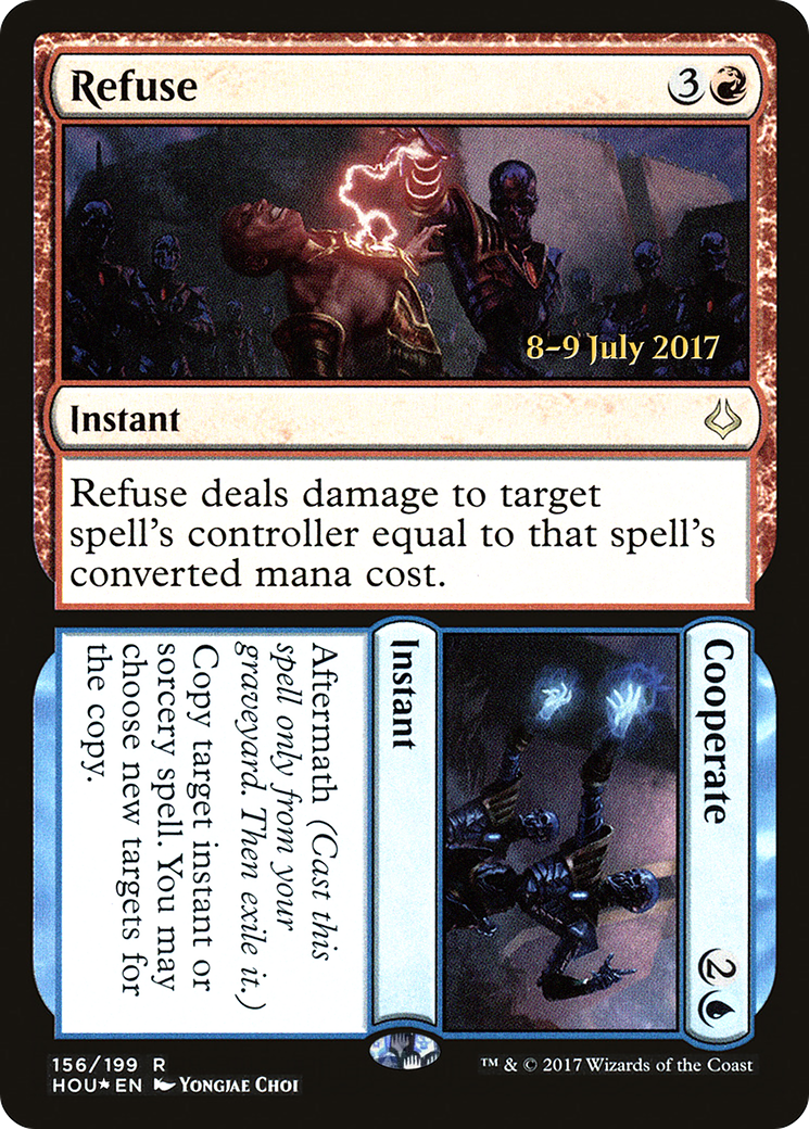 Refuse // Cooperate (PRE-156) [Hour of Devastation Promos] Foil MTG Single Wizards of the Coast