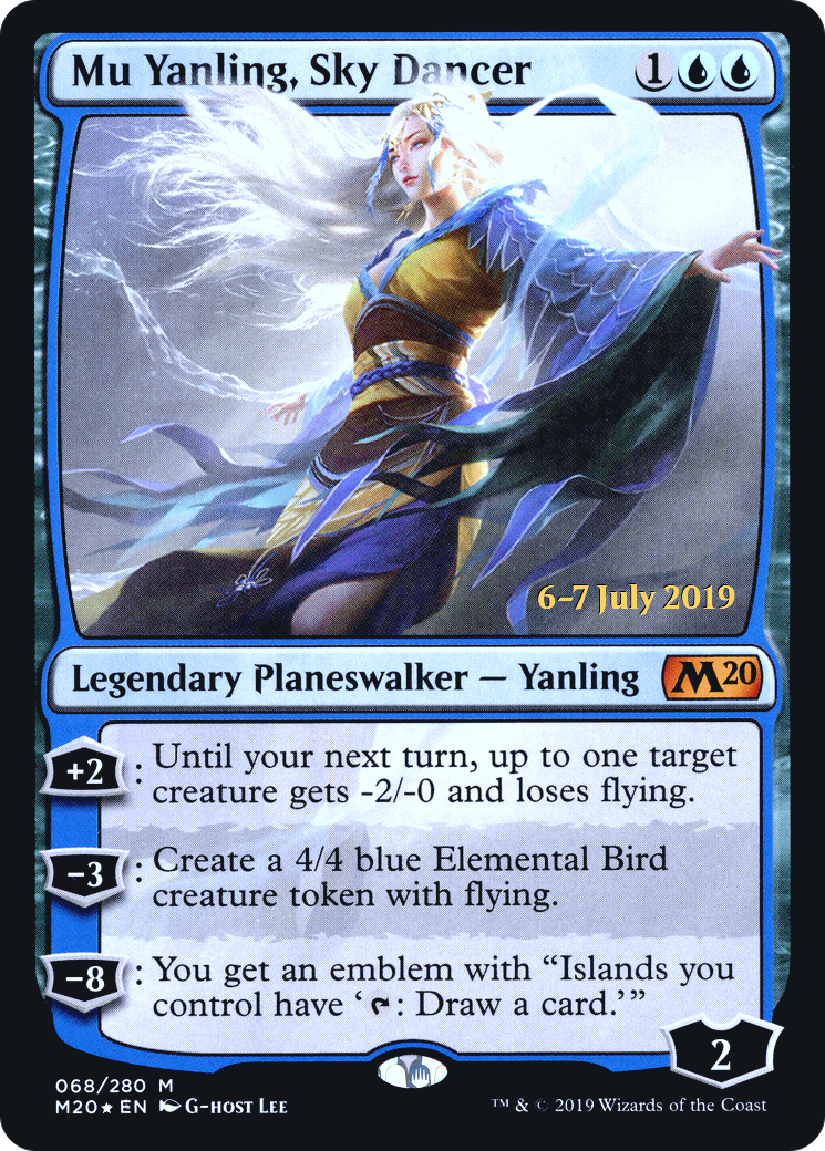 Mu Yanling, Sky Dancer (PRE-068) [Core Set 2020 Promos] Foil MTG Single Wizards of the Coast