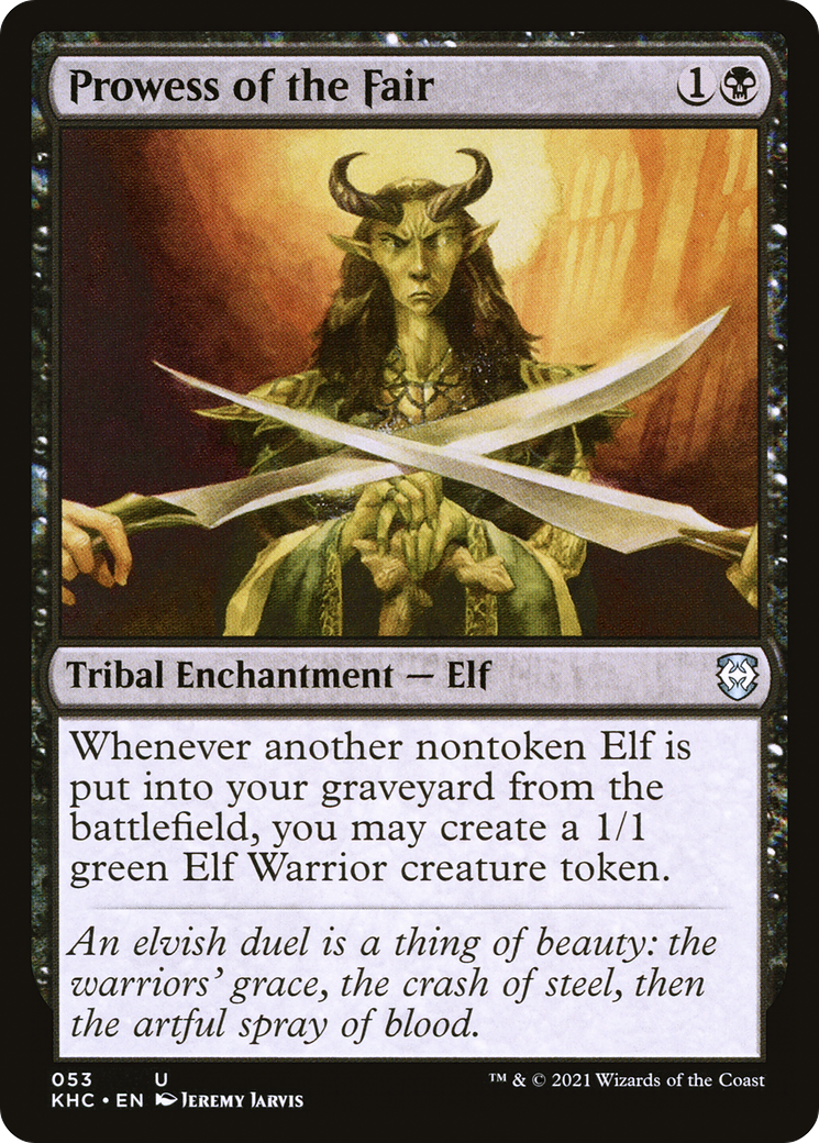 Prowess of the Fair (KHC-053) [Kaldheim Commander] MTG Single Wizards of the Coast