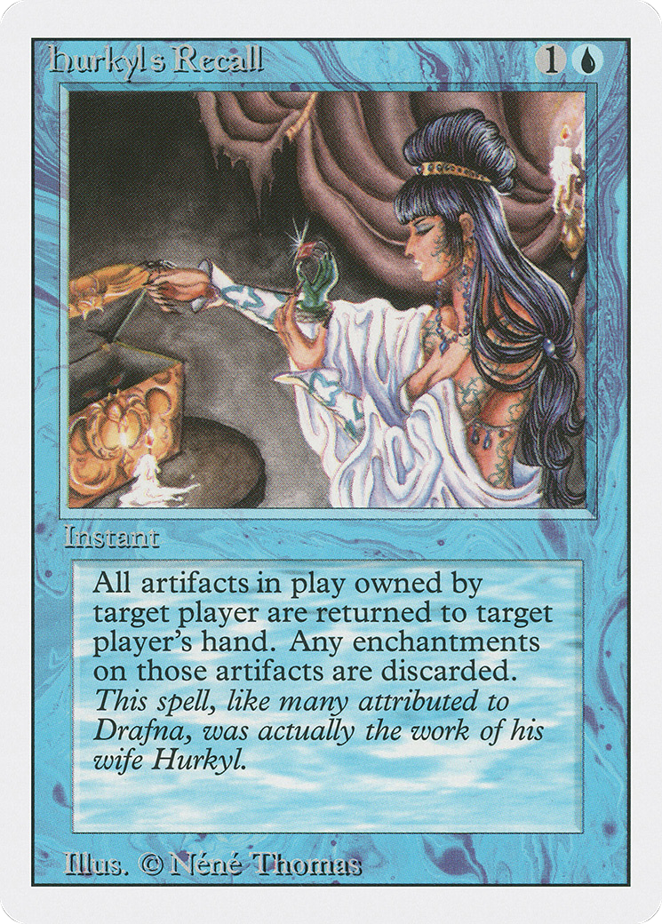 Hurkyl's Recall (3ED-060) [Revised Edition] MTG Single Wizards of the Coast
