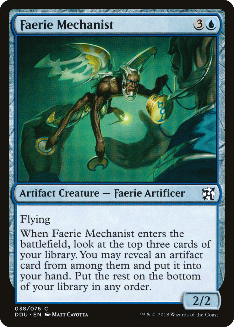 Faerie Mechanist (DDU-038) [Misc] Duel Decks: Elves vs. Inventors MTG Single Wizards of the Coast