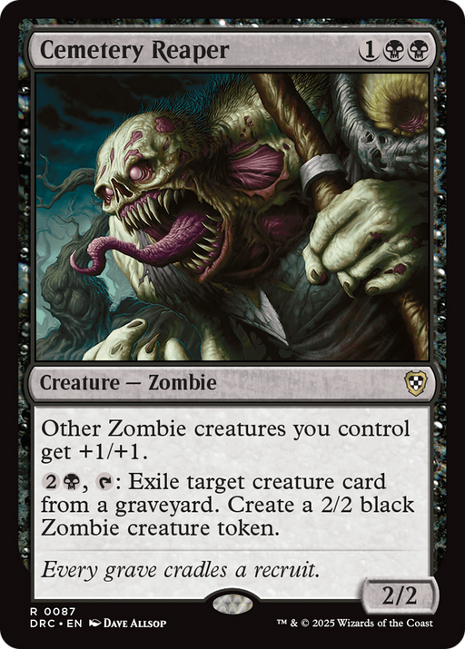 Cemetery Reaper (DRC-087) [Commander: Aetherdrift] MTG Single Wizards of the Coast