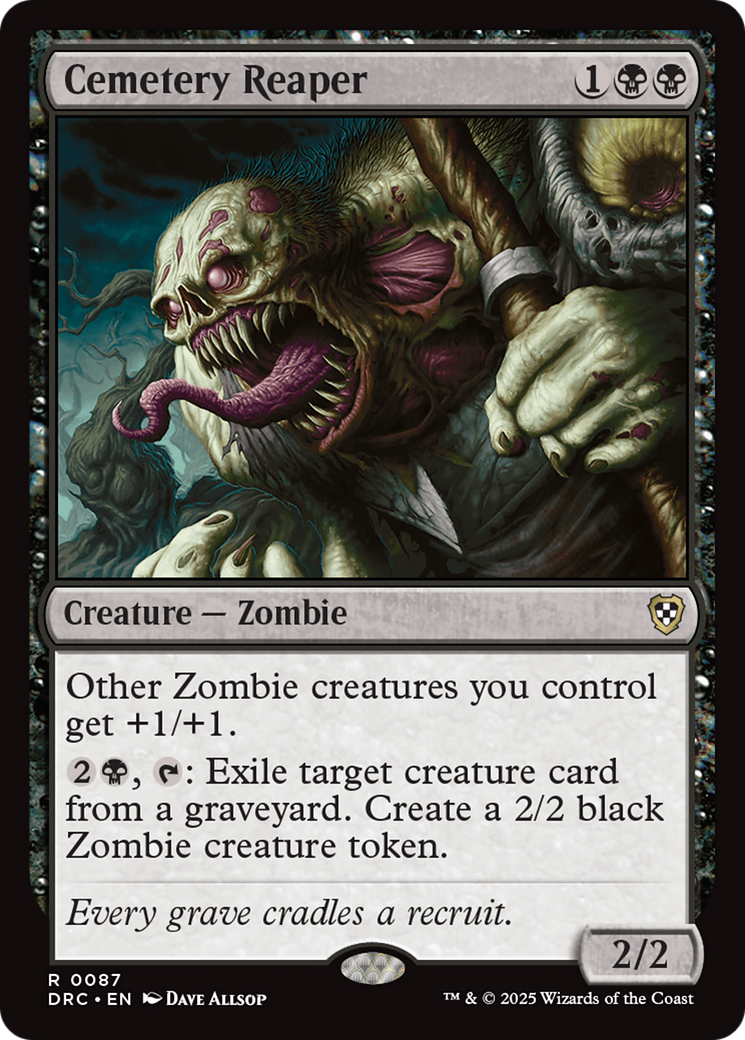 Cemetery Reaper (DRC-087) [Commander: Aetherdrift] MTG Single Wizards of the Coast