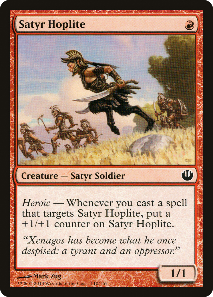 Satyr Hoplite (JOU-110) [Journey into Nyx] Foil MTG Single Wizards of the Coast