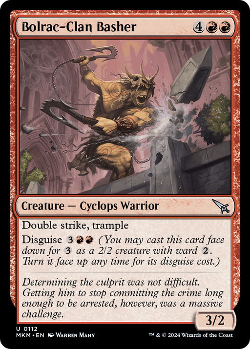 Bolrac-Clan Basher (MKM-112) [Murders at Karlov Manor] Foil MTG Single Wizards of the Coast