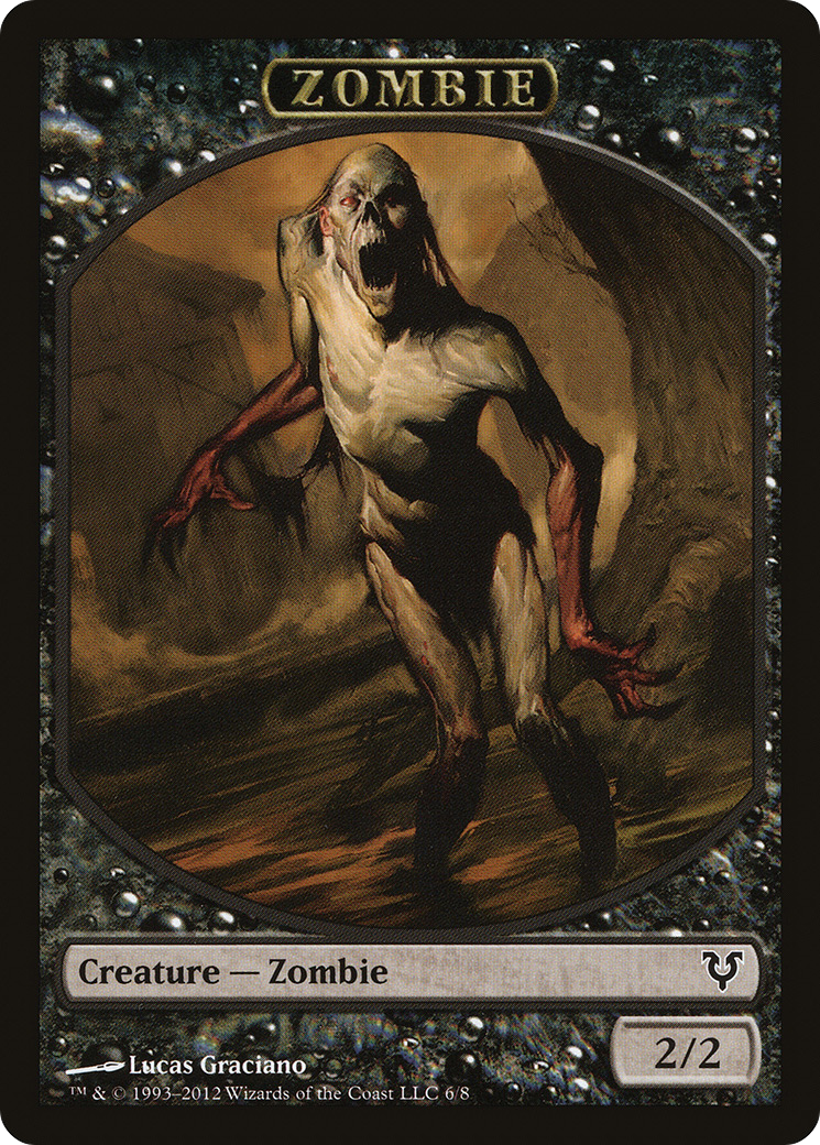 Zombie Token (AVR-006) [Tokens] Avacyn Restored Tokens MTG Single Wizards of the Coast