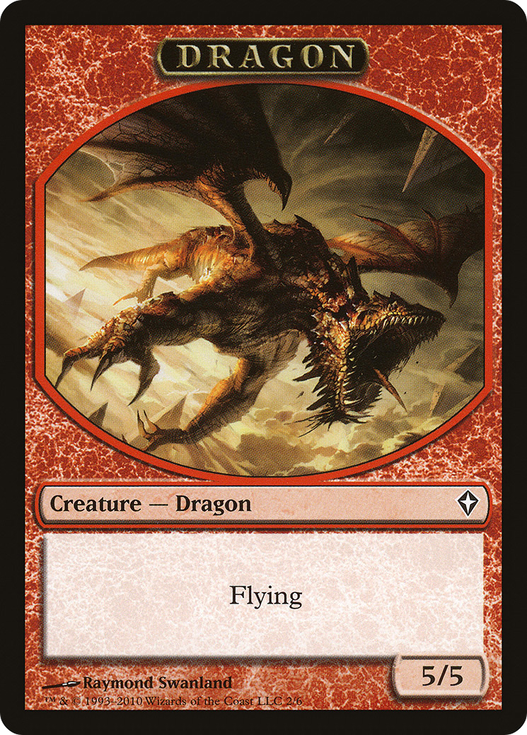 Dragon Token (WWK-002) [Tokens] Worldwake Tokens MTG Single Wizards of the Coast