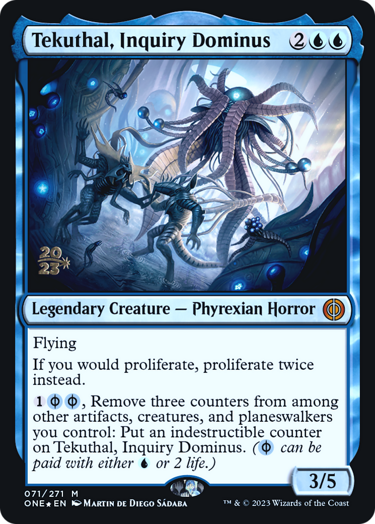 Tekuthal, Inquiry Dominus (PRE-071) [Phyrexia: All Will Be One Promos] Foil MTG Single Wizards of the Coast