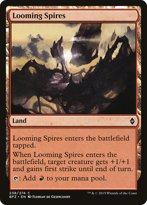 Looming Spires (BFZ-238) [Battle for Zendikar] MTG Single Wizards of the Coast