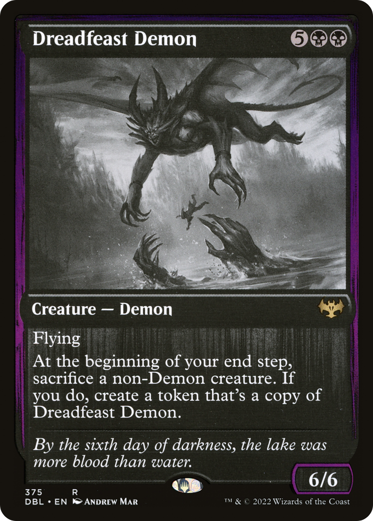Dreadfeast Demon (DBL-375) [Innistrad: Double Feature] Foil MTG Single Wizards of the Coast