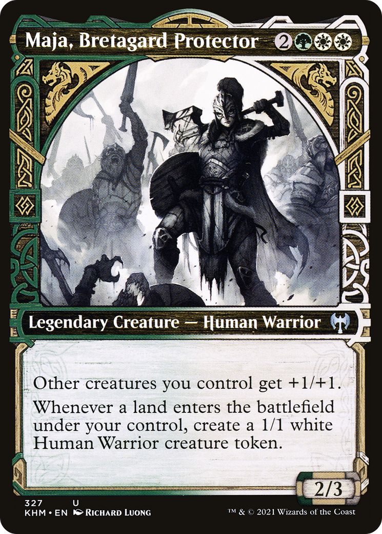 Maja, Bretagard Protector (KHM-327) [Kaldheim] (Showcase) Foil MTG Single Wizards of the Coast