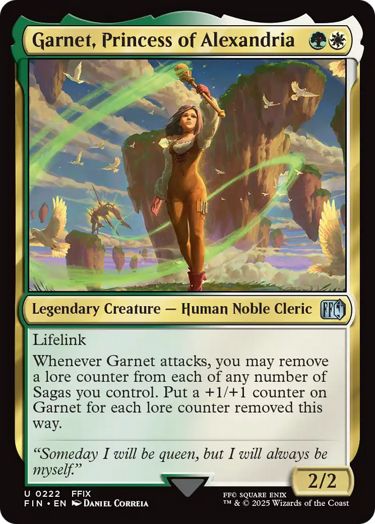 Garnet, Princess of Alexandria (FIN-222) [FINAL FANTASY] Foil MTG Single Wizards of the Coast