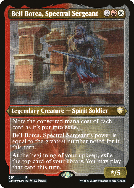 Bell Borca, Spectral Sergeant (Foil Etched) (CMR-591) [Commander Legends] Foil MTG Single Wizards of the Coast