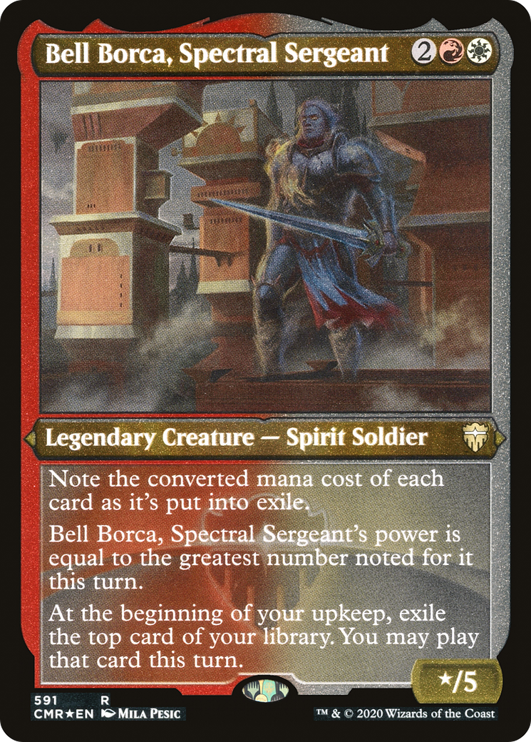 Bell Borca, Spectral Sergeant (Foil Etched) (CMR-591) [Commander Legends] Etched Foil MTG Single Wizards of the Coast