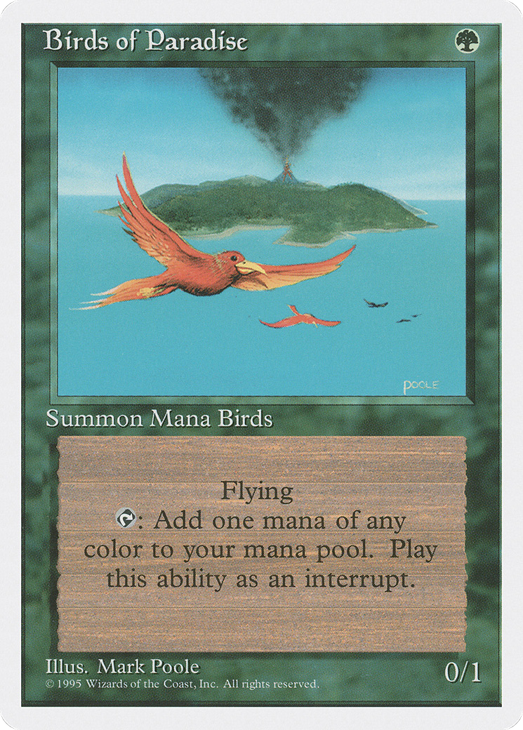 Birds of Paradise (4ED-234) [Fourth Edition] MTG Single Magic: The Gathering