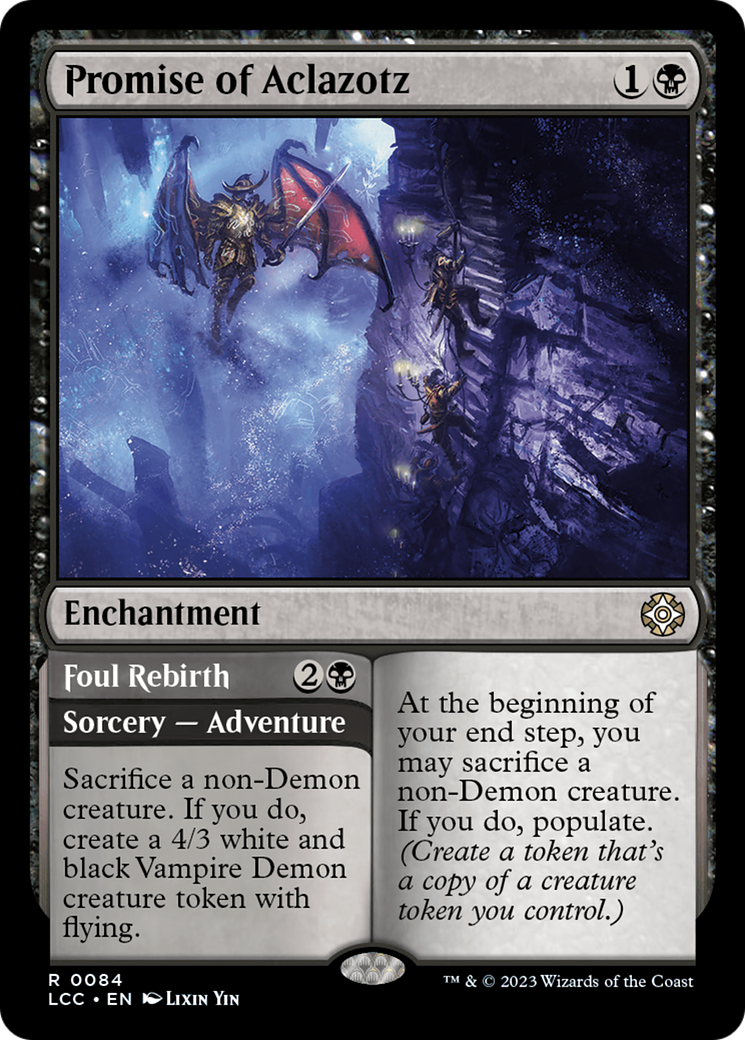 Promise of Aclazotz (LCC-084) [The Lost Caverns of Ixalan Commander] MTG Single Wizards of the Coast