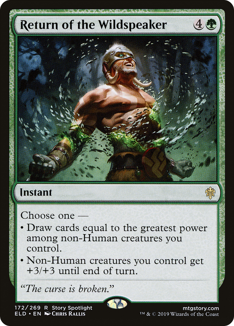 Return of the Wildspeaker (ELD-172) [Throne of Eldraine] MTG Single Wizards of the Coast