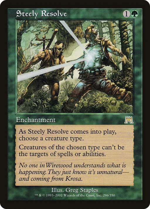 Steely Resolve (ONS-286) [Onslaught] MTG Single Wizards of the Coast